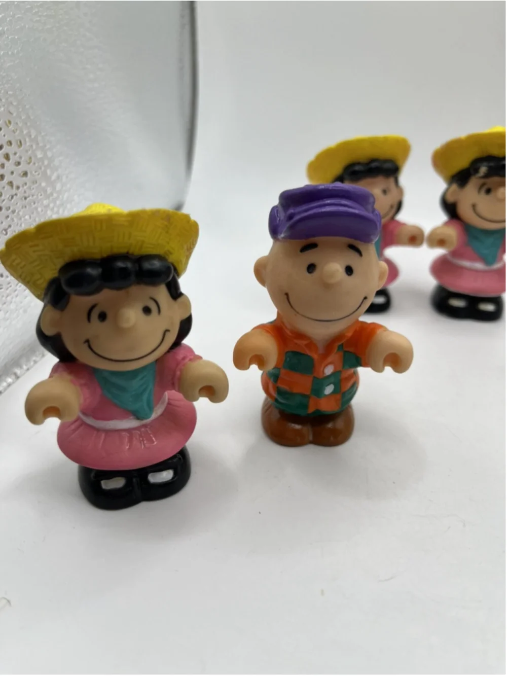 5 Vintage 1989 McDonald's Peanuts Snoopy Down on the Farm Happy Meal Cake Topper